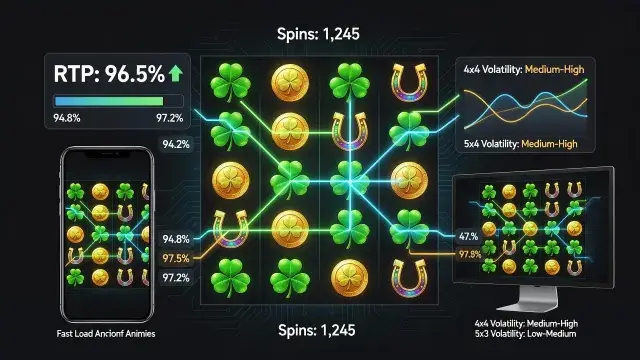 Clover Coins 4x4 RTP Explained: Slot Return to Player, Game Features & How 4x4 Clover Coins Works